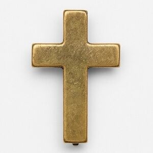 Gold Tone Cross Pendant